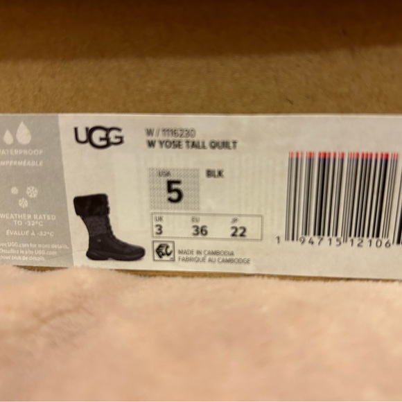 UGG Yose Tall Quilt - size 5 BRAND NEW - Picture 11 of 12